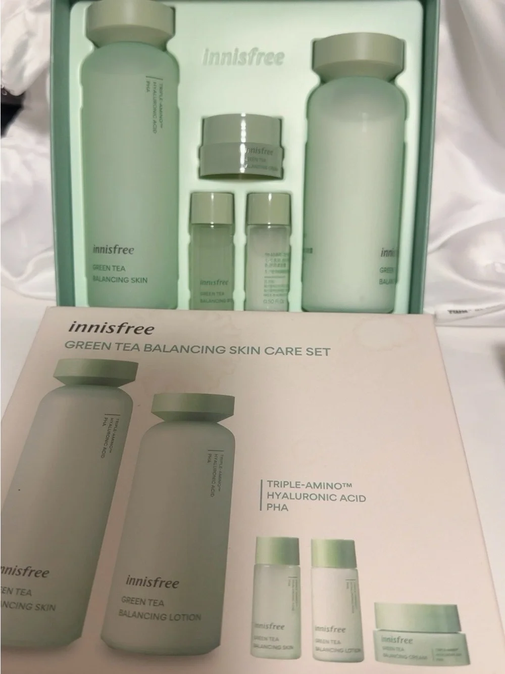 NEW Innisfree Green Tea Balancing 5-Pc Skincare Set – K-Beauty